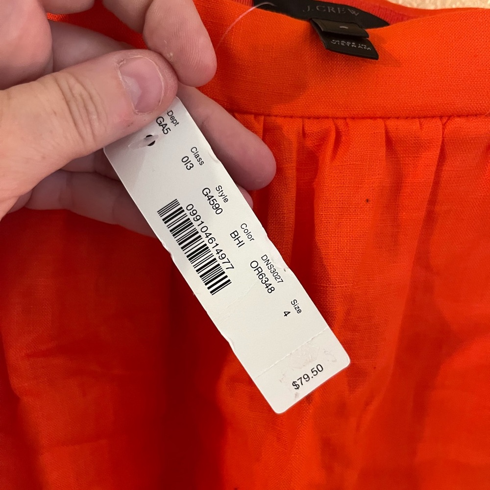 NWT J Crew 🍅 skirt w/ruffle - Picture 4 of 8